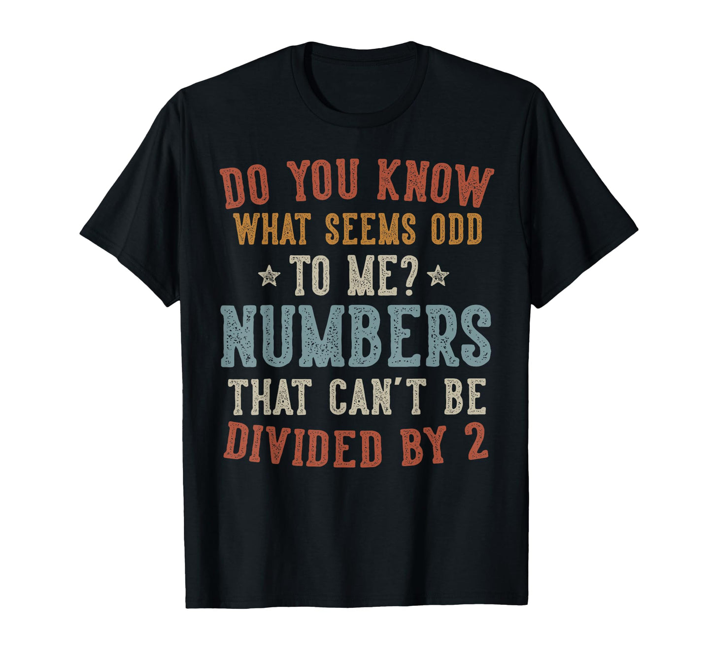 What Seems Odd to Me Numbers Retro Funny Math T-Shirt