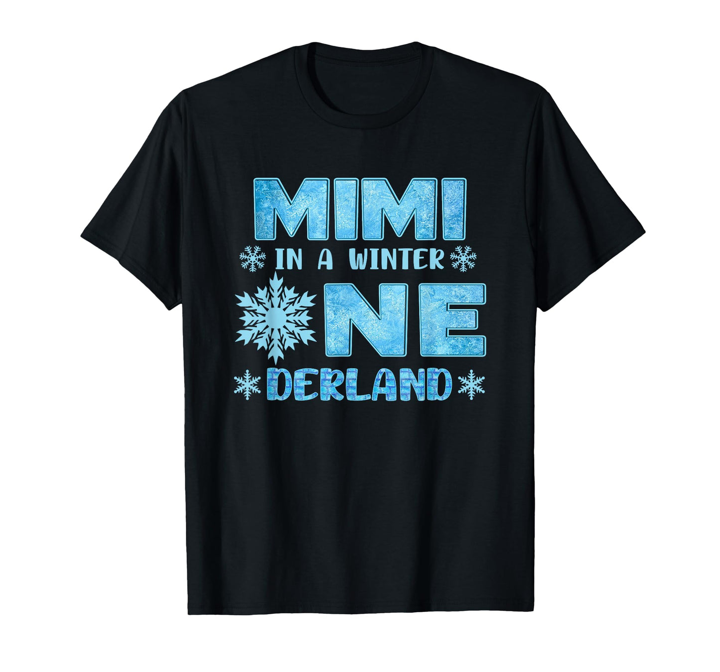 Mimi in A Winter Onederland Bday Girl Sweet Snowflake T-Shirt