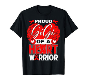 Proud Gigi of Heart Warrior Heart Disease Awareness T-Shirt