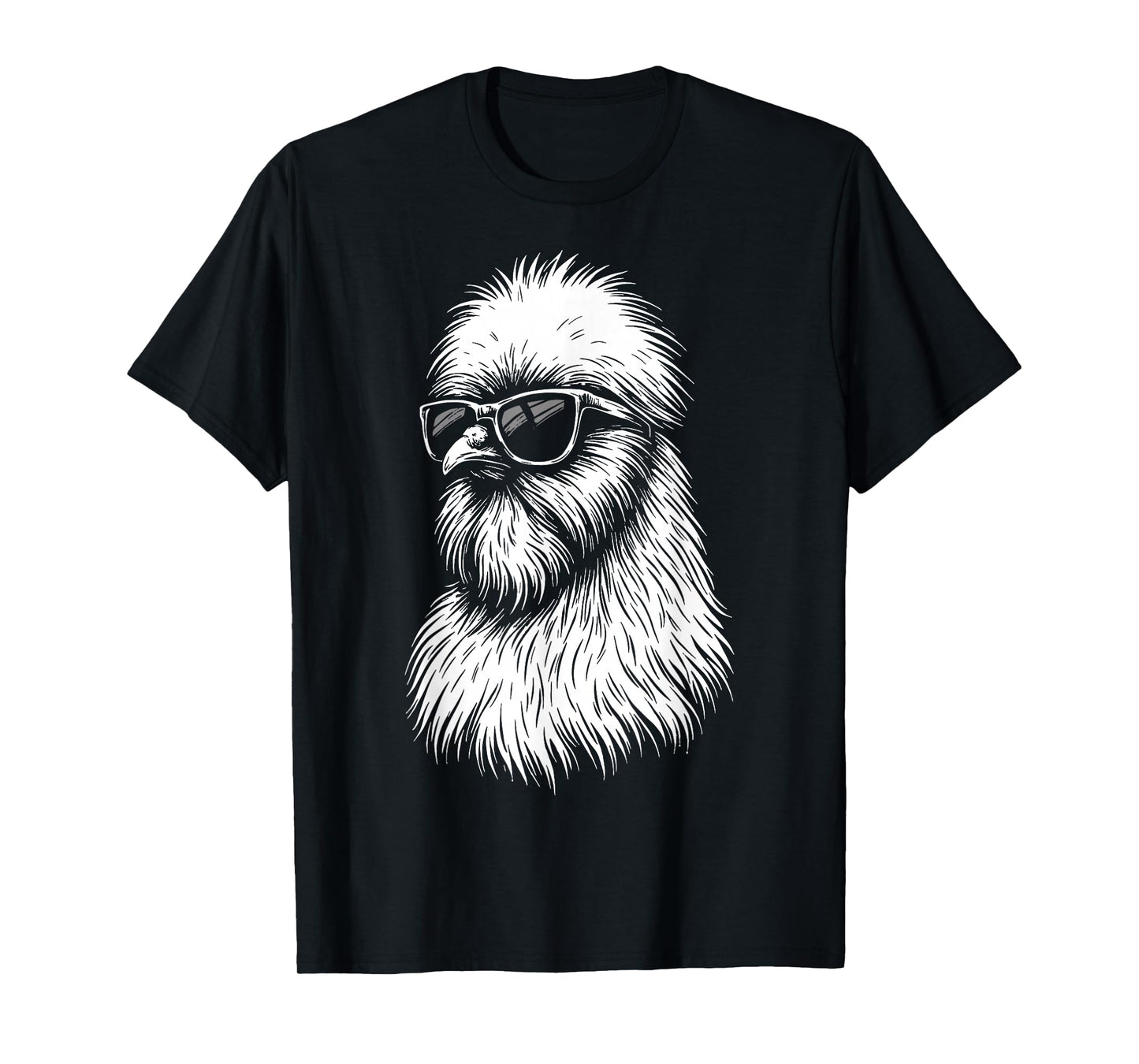 Silkie Chicken Sunglasses T-Shirt