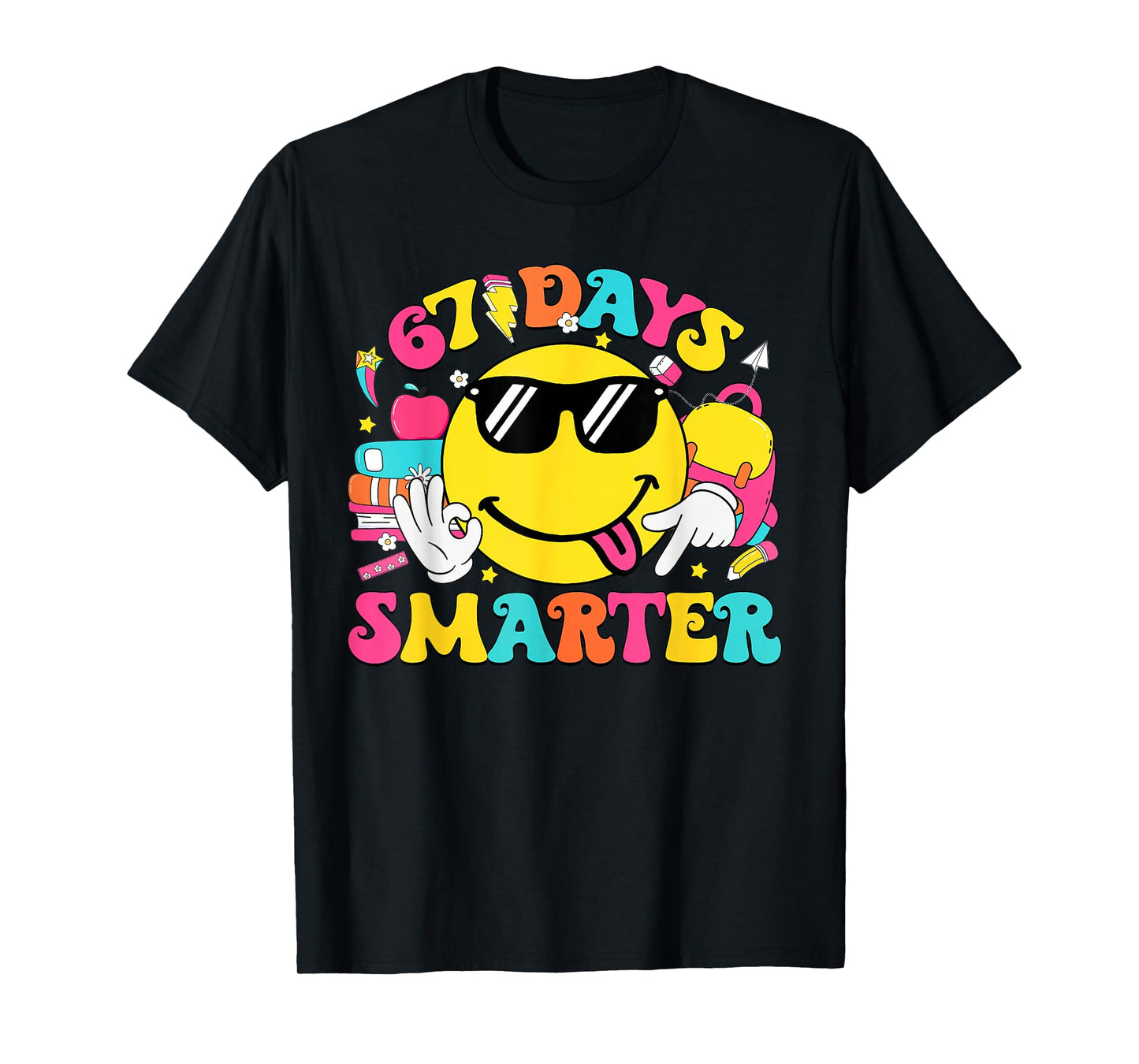 67th Day of School Shirt 67 Days Smarter Teacher Boy Girls T-Shirt