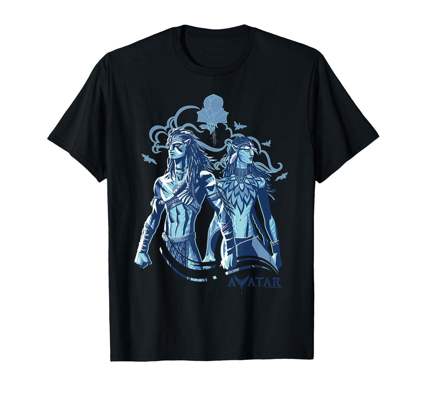 Avatar: Fire and Ash Jake Sully and Neytiri Stand Together T-Shirt