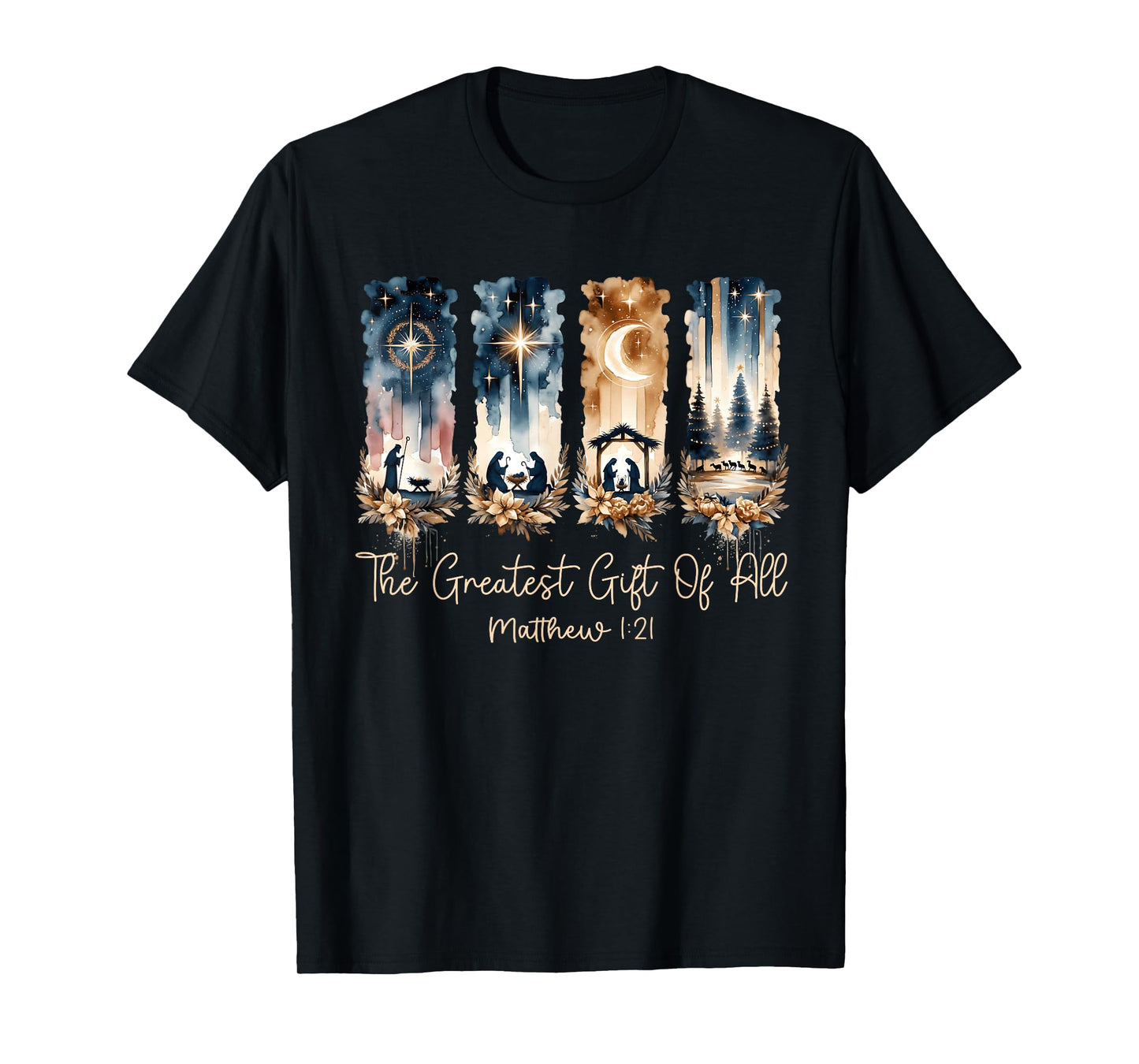 The Greatest Gift for All Christmas Nativity Jesus Christian T-Shirt