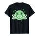 Leopard Smile Face St Patricks Day Shamrock Women Girls Kids T-Shirt