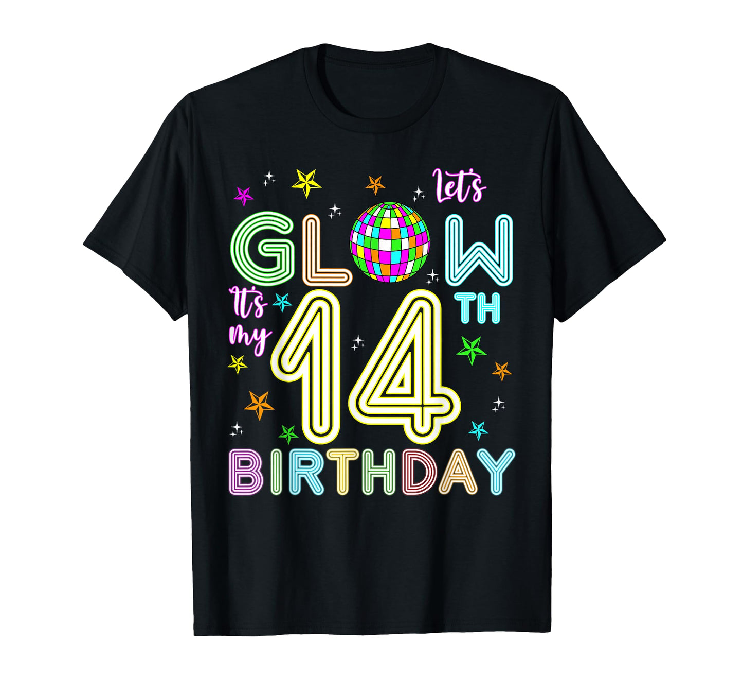 It's My 14th Birthday Glowing 80s 14 Year Old T-Shirt