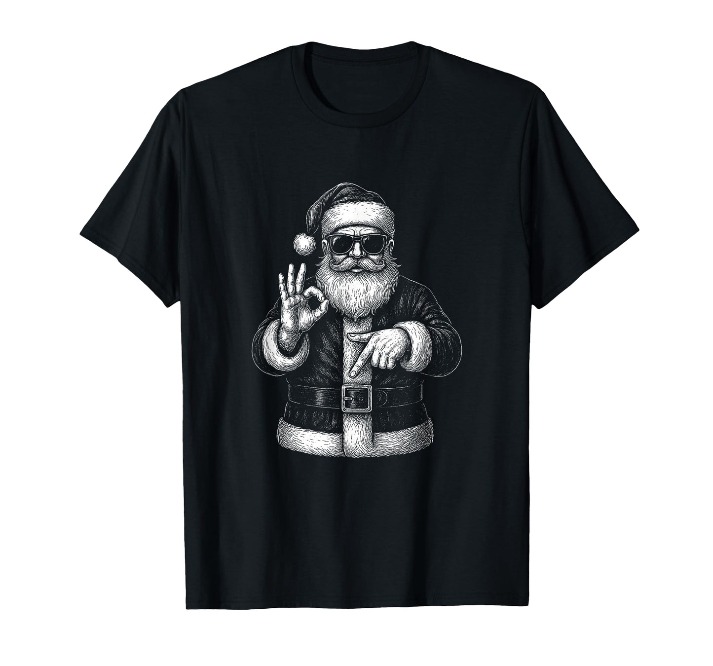 Funny Santa 6 7 Meme Design | Christmas Math Humor T-Shirt