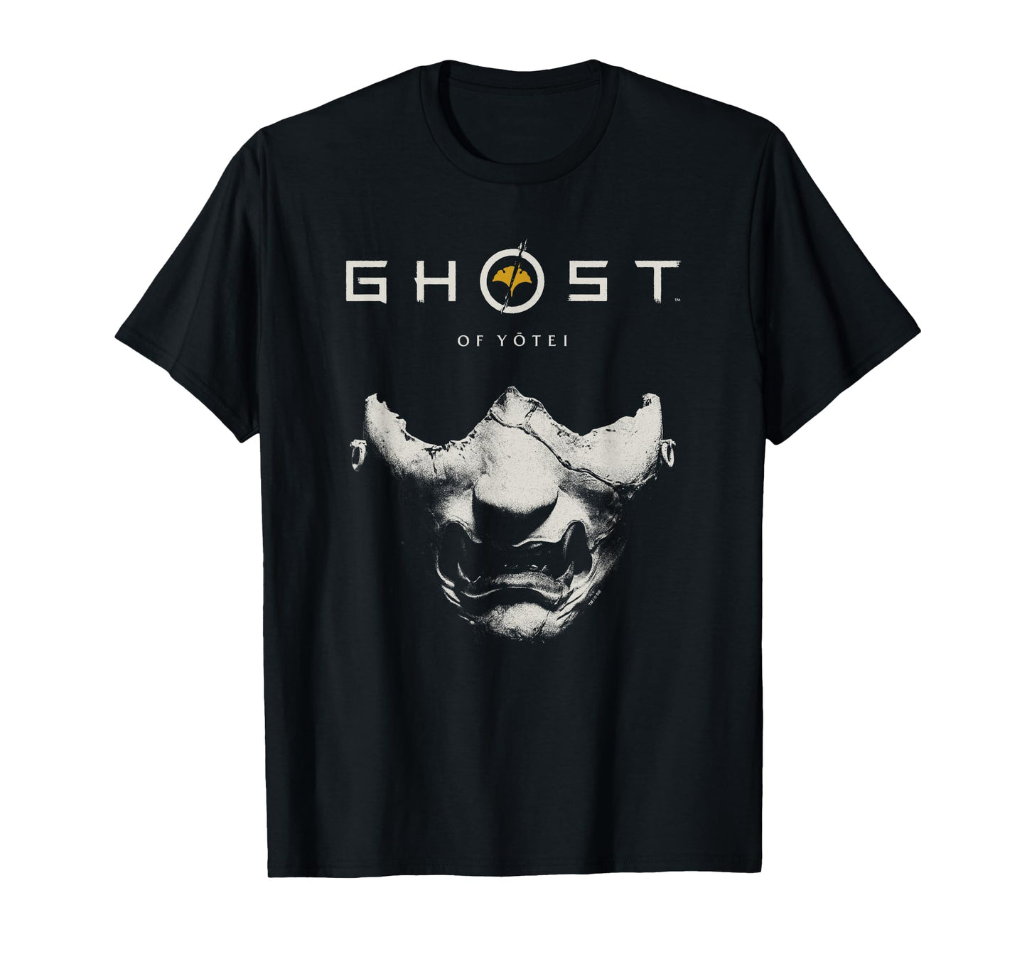 Ghost of Yotei Samurai Mask with Logo Video Game T-Shirt