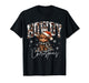 Retro Howdy Christmas Western Cow Santa Hat Xmas Lights T-Shirt