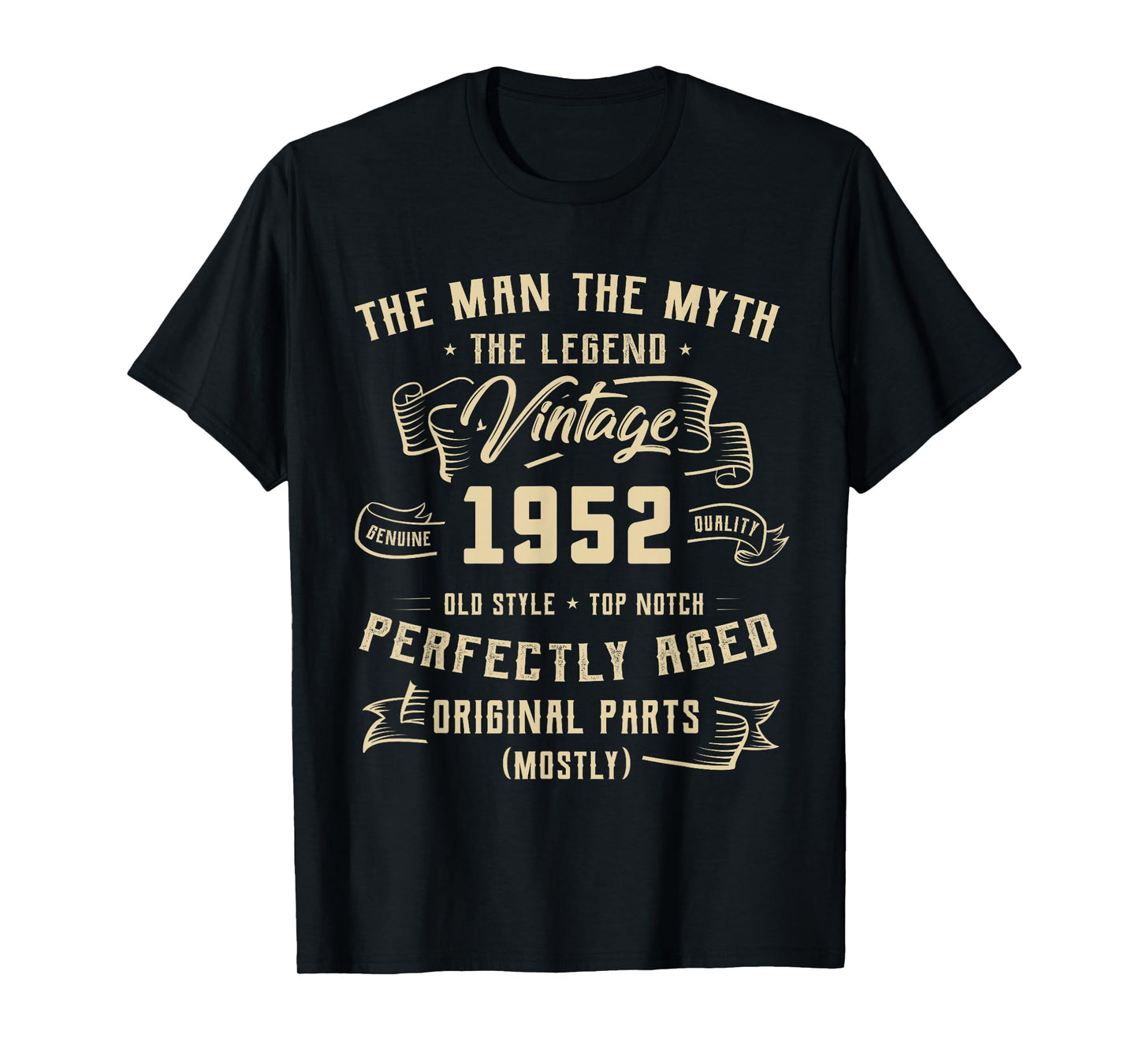 74th Birthday Gift Man Myth Legend 1952 74 for Years Old T-Shirt