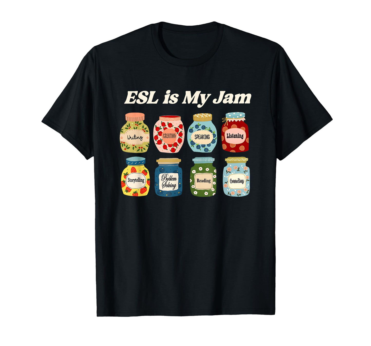 ESL is My Jam English Teacher Christmas Ell ELD EL Ela T-Shirt