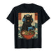 Cute Kawaii Gamer Cat Funny Ramen Retro Japanese Cat Gaming T-Shirt