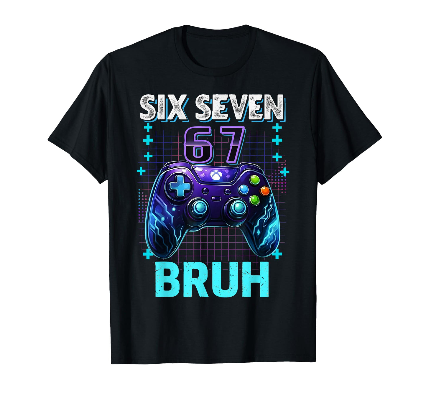 Funny Six Seven 67 Bruh Birthday Boy Gamer Gift for Boys Kid T-Shirt