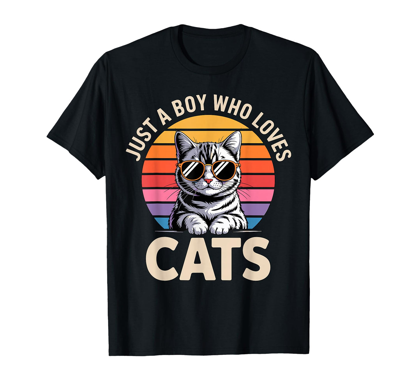 Just a Boy Who Loves Cats T-Shirt