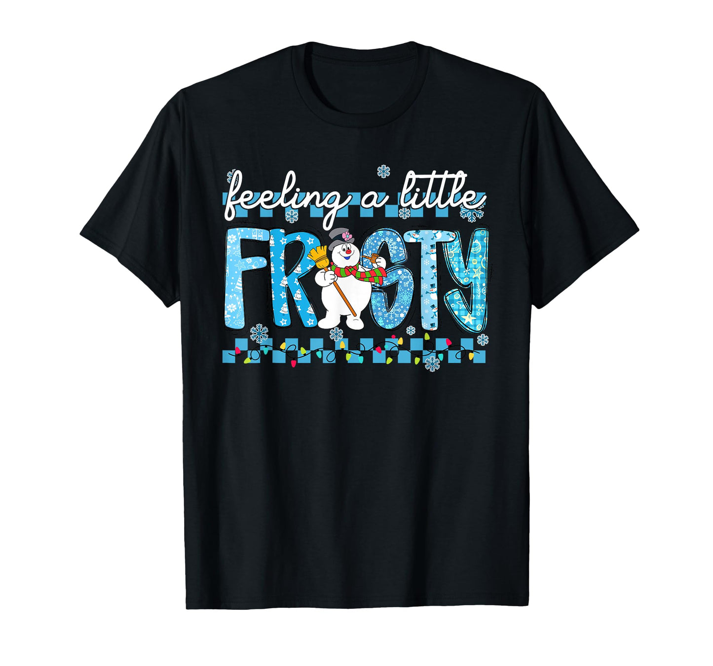 Feeling a Little Frosty Cute Retro Snowman T-Shirt