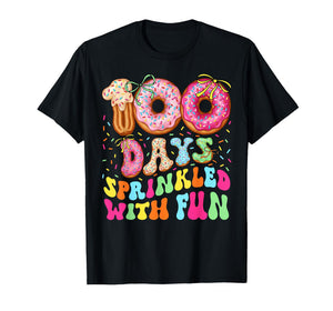 Happy 100th Day of School 100 Days Sprinkled with Fun Girly T-Shirt