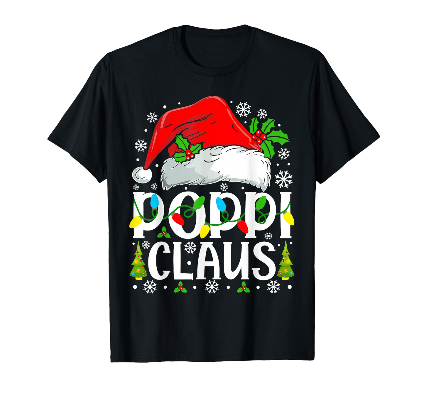 Poppi Claus Funny Christmas Family Matching T-Shirt