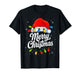 Merry Christmas Red Santa hat and Lights T-Shirt