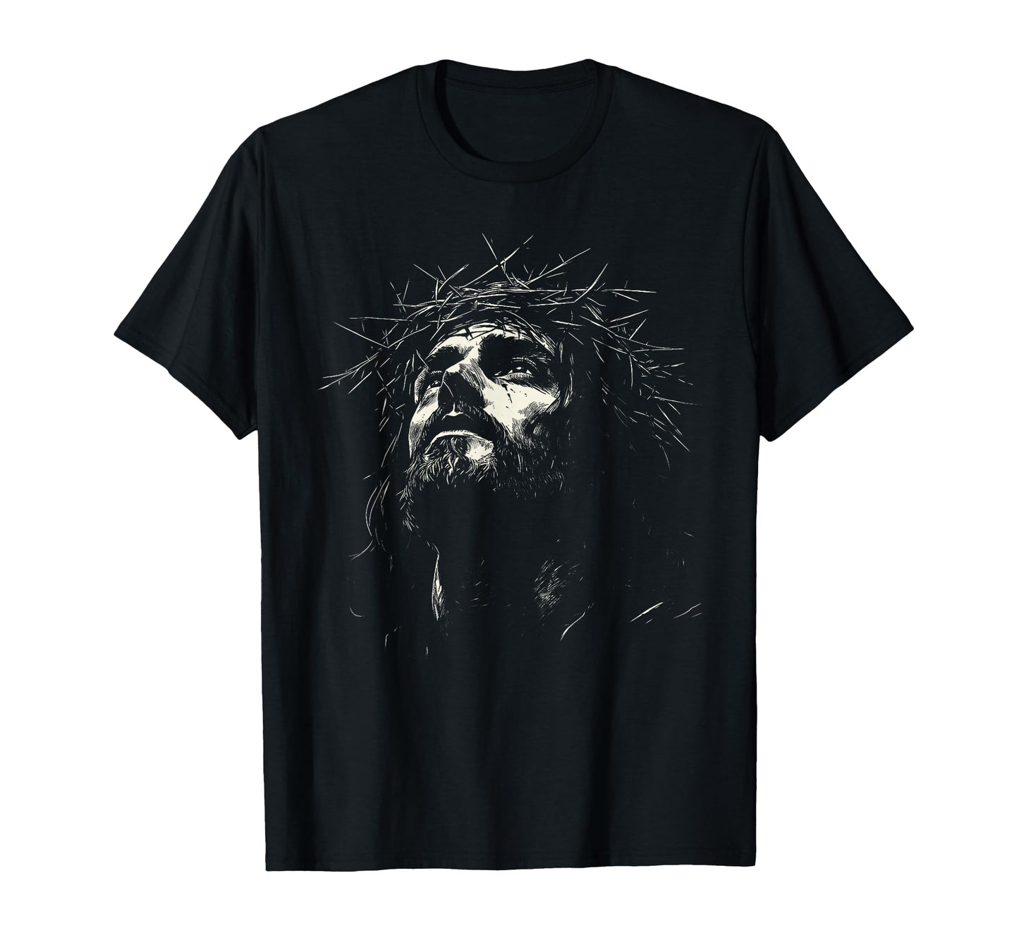 Vintage Jesus Crown of Thorns Christian for Men Women Kids T-Shirt