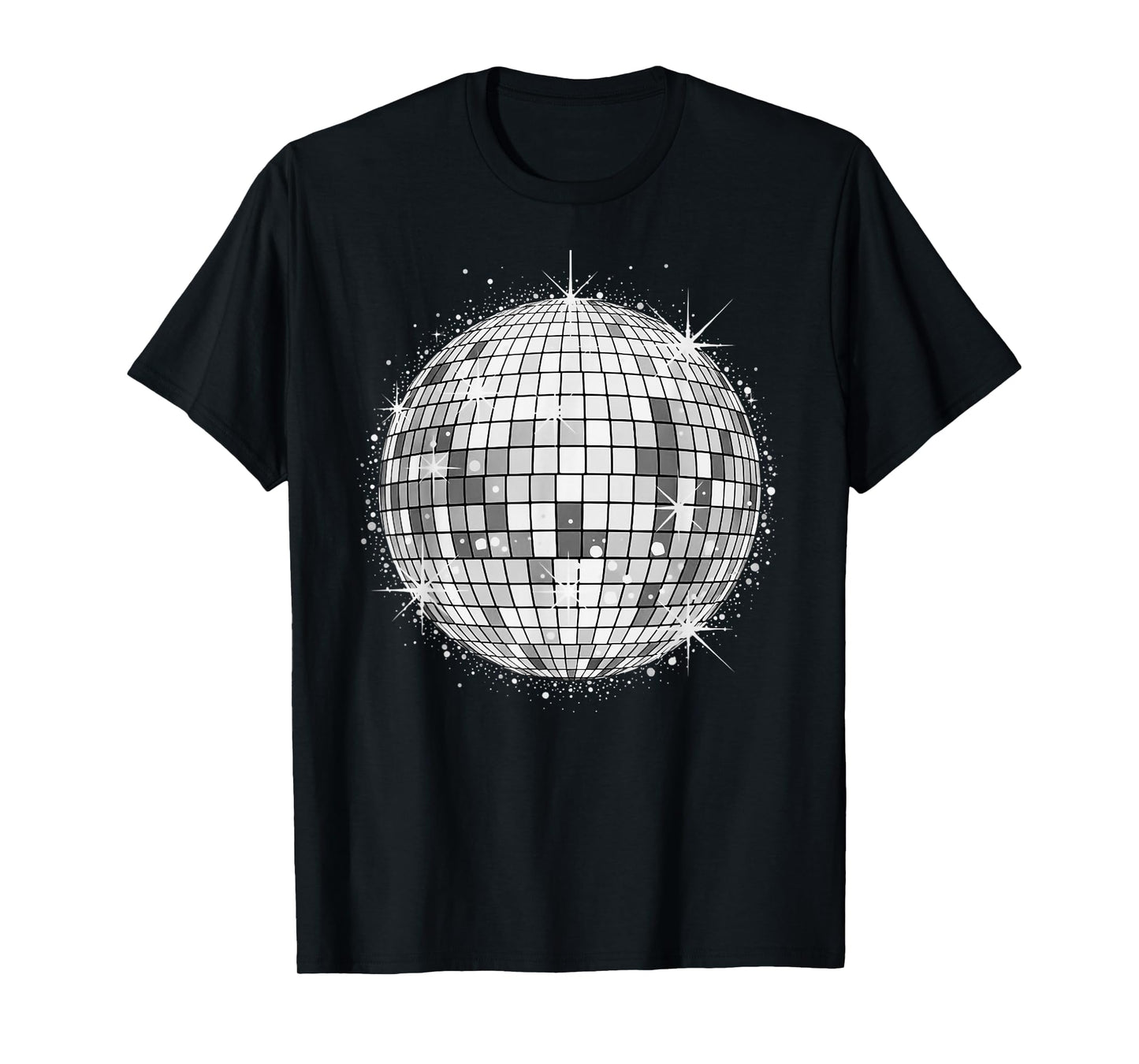 Disco Ball Party Print T-Shirt