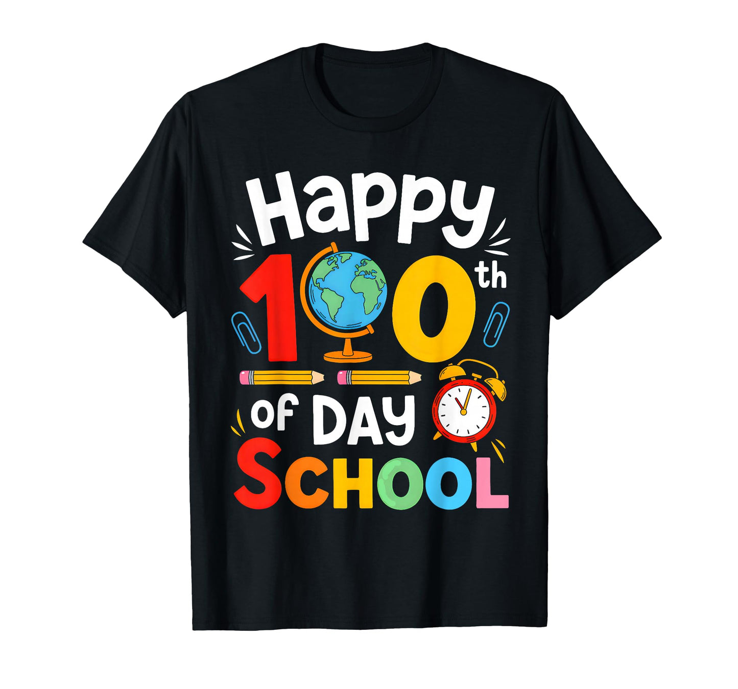 Happy 100th Day of School 100 Days of School Teacher Student T-Shirt