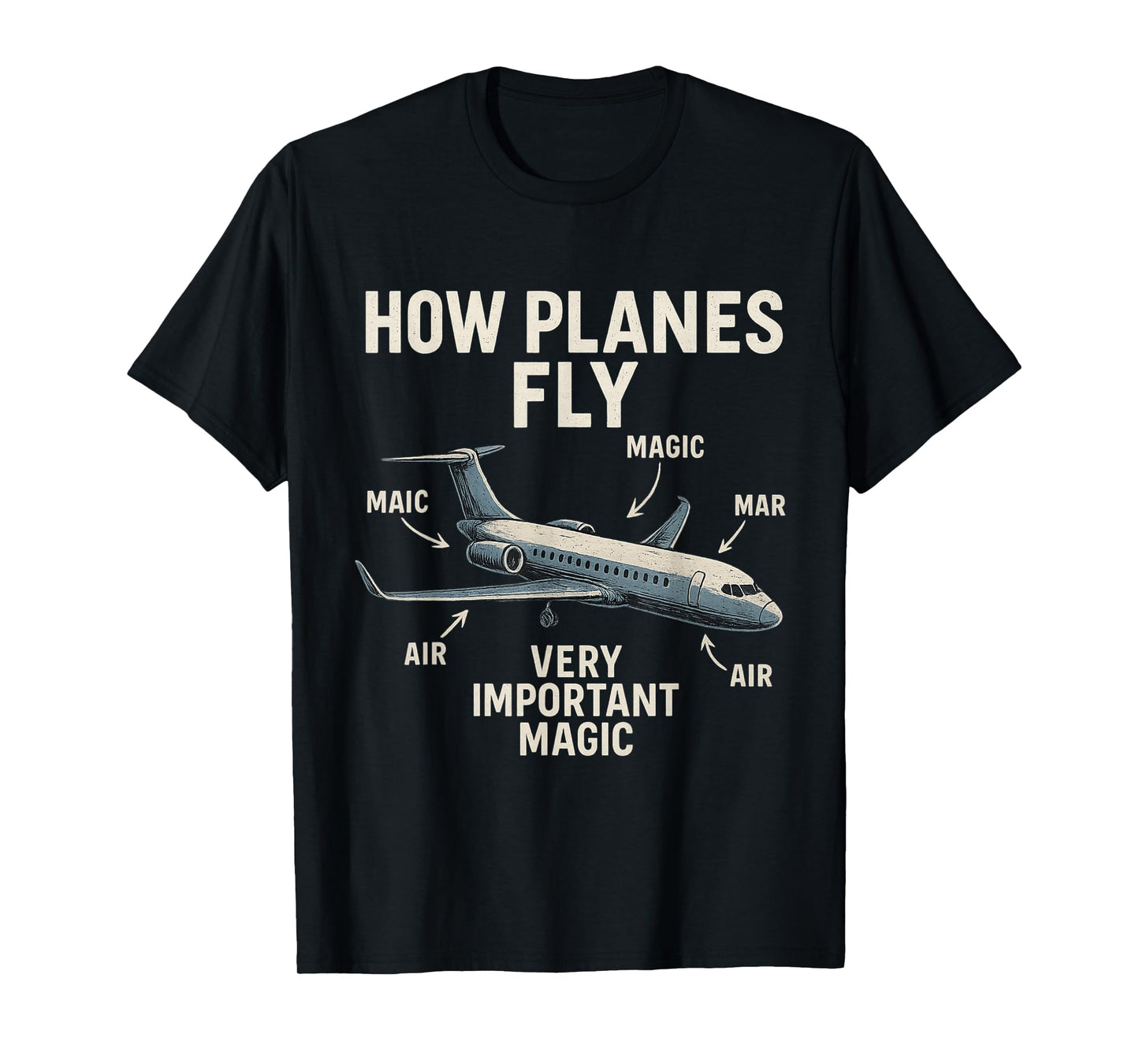 How Planes Fly Funny Aerospace Engineer Engineering T-Shirt