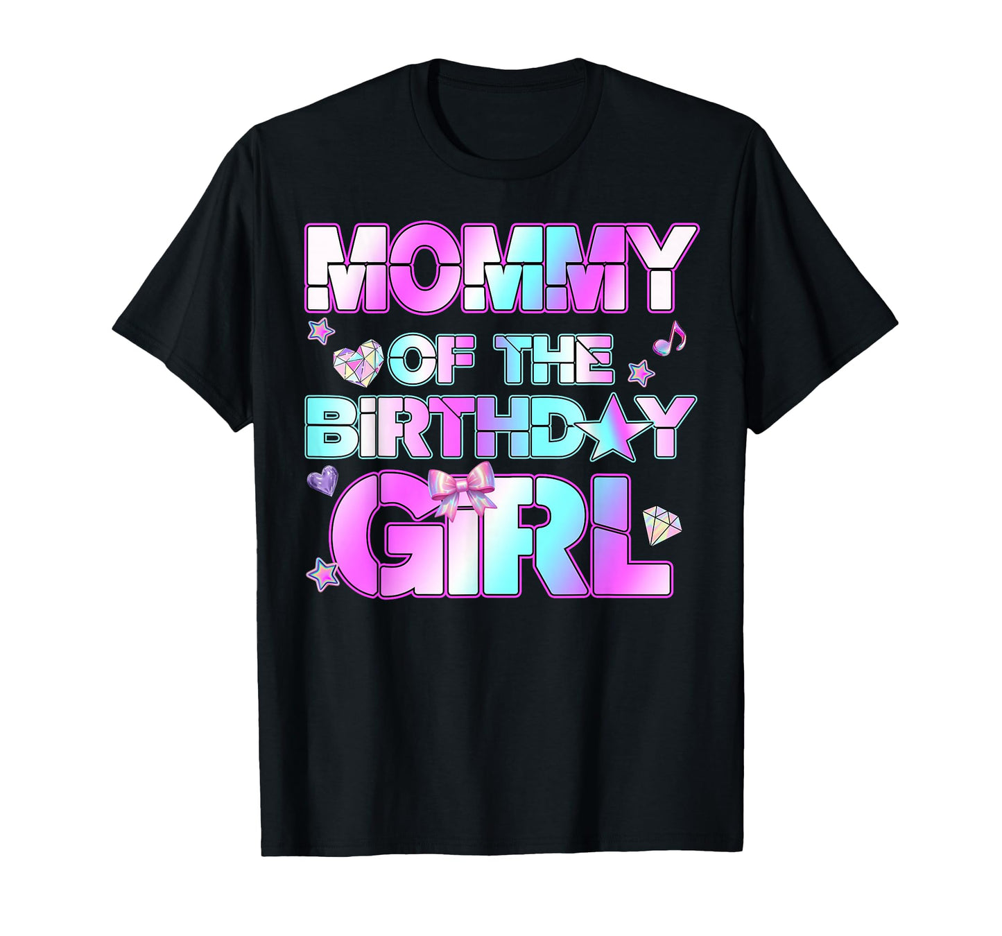 Mommy The Birthday Girl Kpop Family Birthday Party Girls T-Shirt