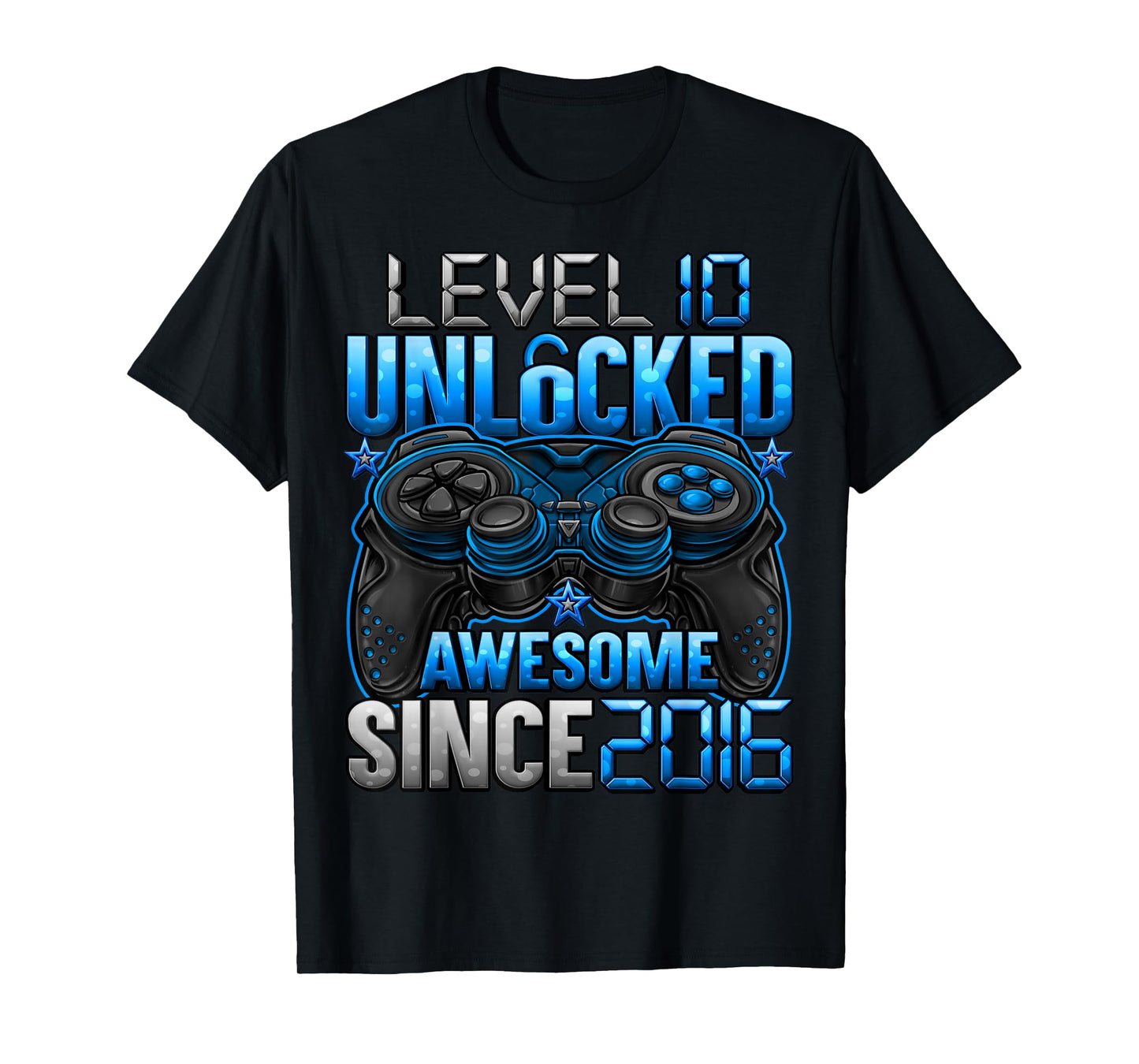 Level 10 Unlocked 10 Year Old Gifts Boys 10th Birthday Boy T-Shirt