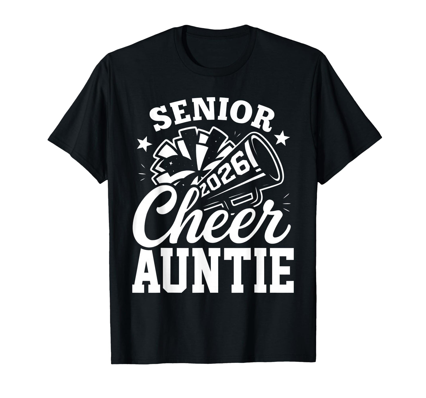 Proud Senior Cheer Auntie 2026 Cheerleader Class of 2026 T-Shirt