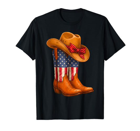 Boots Rodeo Western Country Cowboy Boots T-Shirt