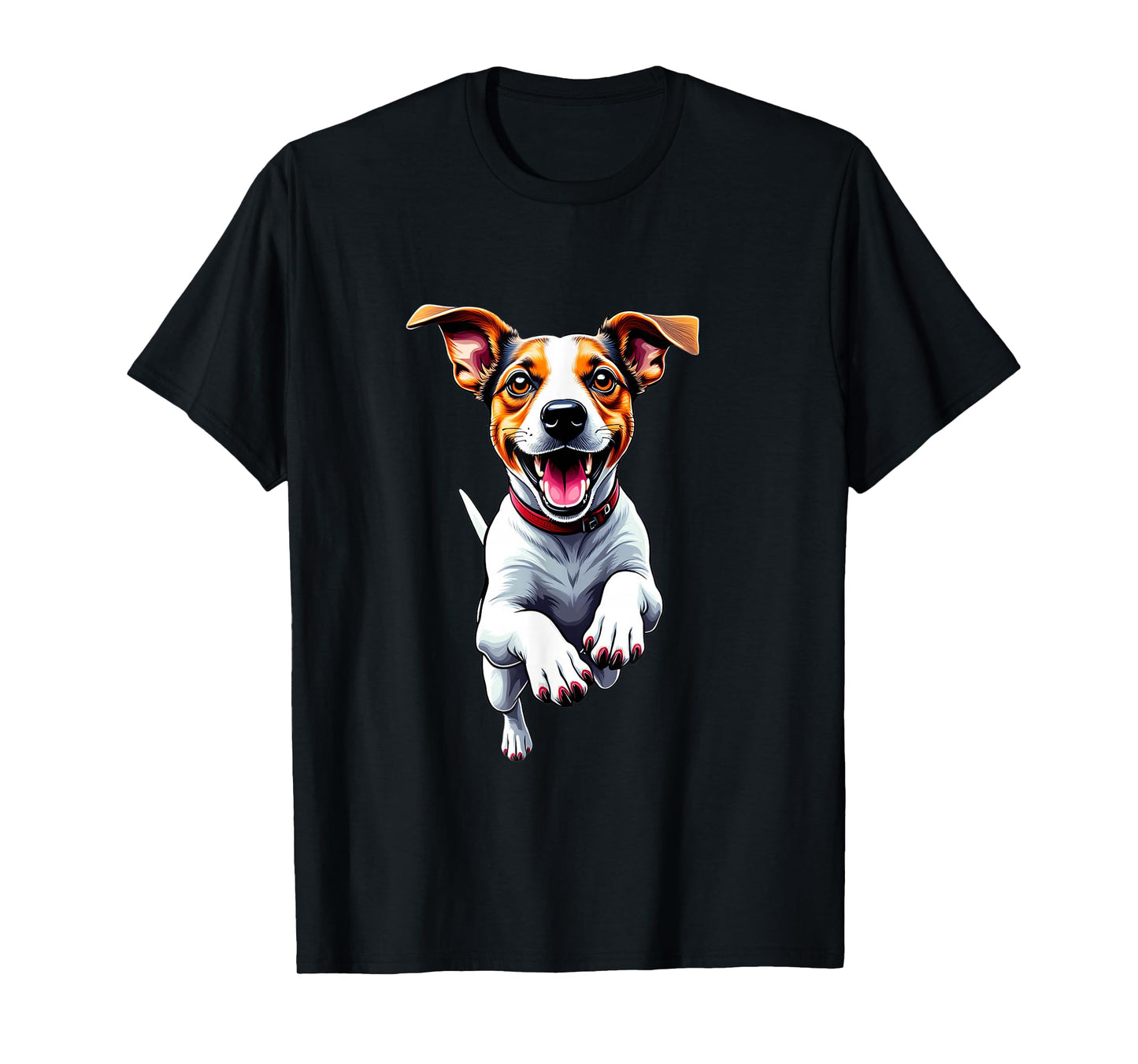 Jack Russell Dog Lovers Jumping Design Funny Jack Russell T-Shirt