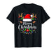 Merry Christmas Lights Red Santa Hat Xmas Family Men Women T-Shirt