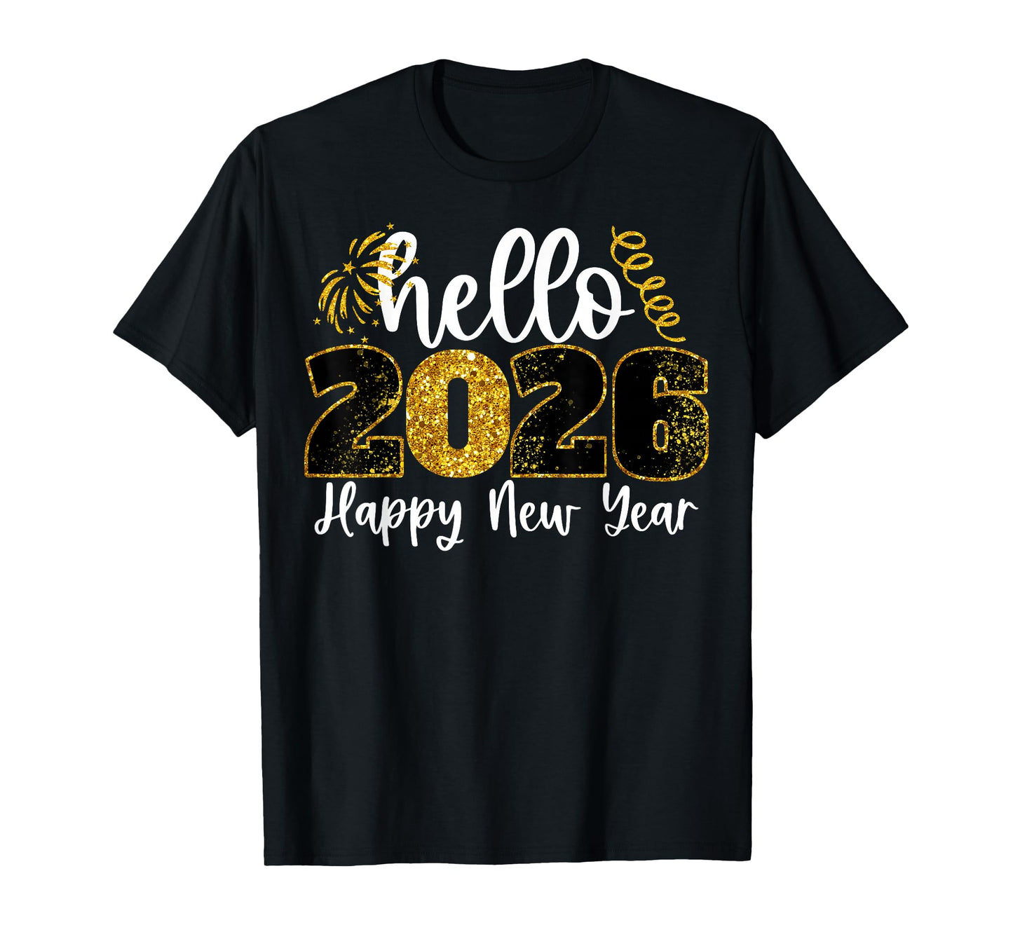 Hello 2026 Happy New Year Countdown Party Family Matching T-Shirt