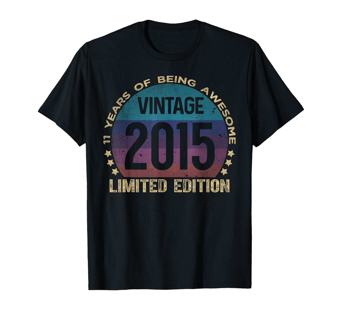 11 Year Old Gifts Vintage 2015 Limited Edition 11th Birthday T-Shirt