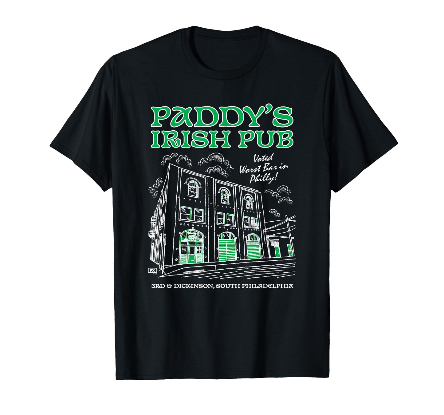 It's Always Sunny Paddy's Irish Pub Sketch Funny Philly TV T-Shirt