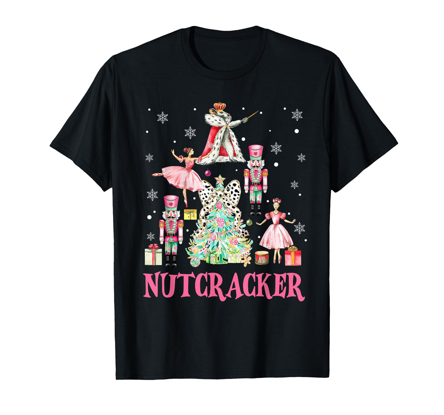 Christmas Nutcracker Ballet Lover King Team Mouse Xmas Tree T-Shirt