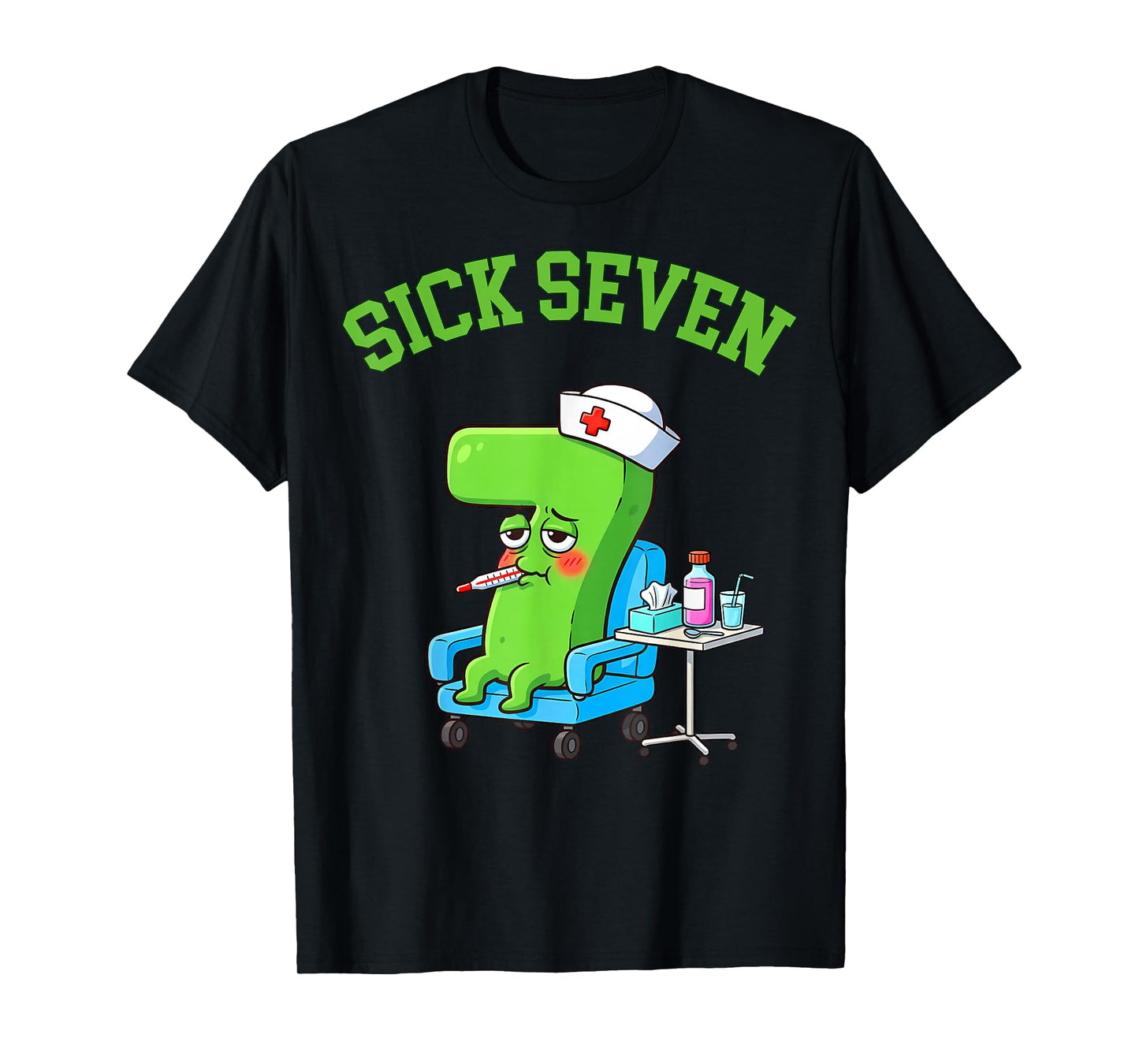 Funny Sick Seven 67 Six Seven Meme Gen Alpha Slang Teen Kids T-Shirt