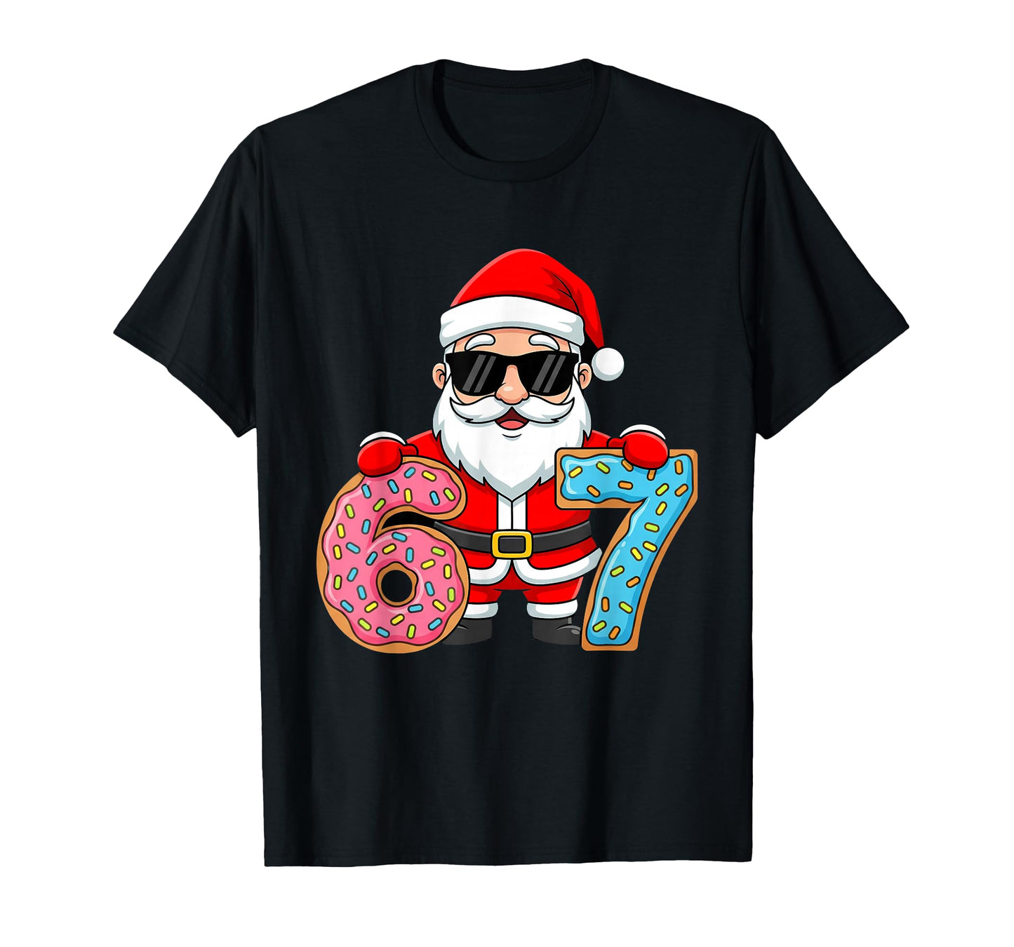 67 Christmas Funny 67 Meme Youth Kids Santa 67 T-Shirt