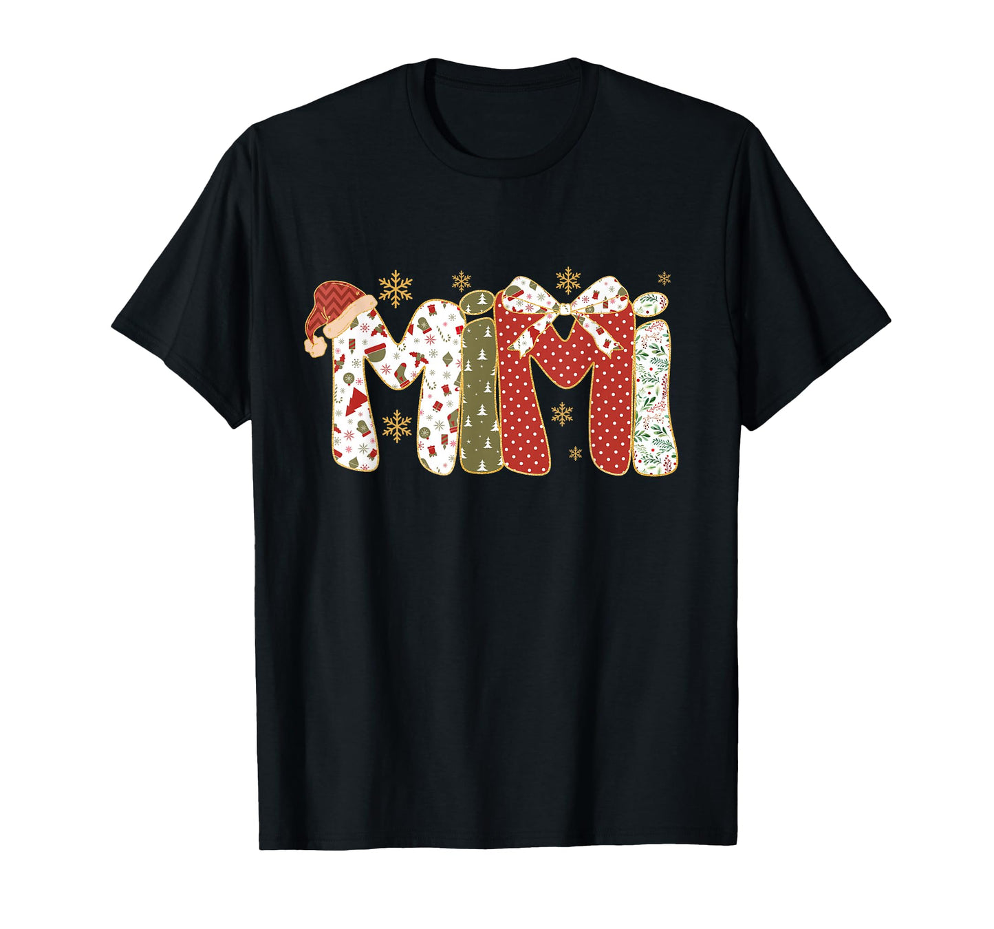 Cute Christmas Mimi Coquette Holiday Grandma T-Shirt