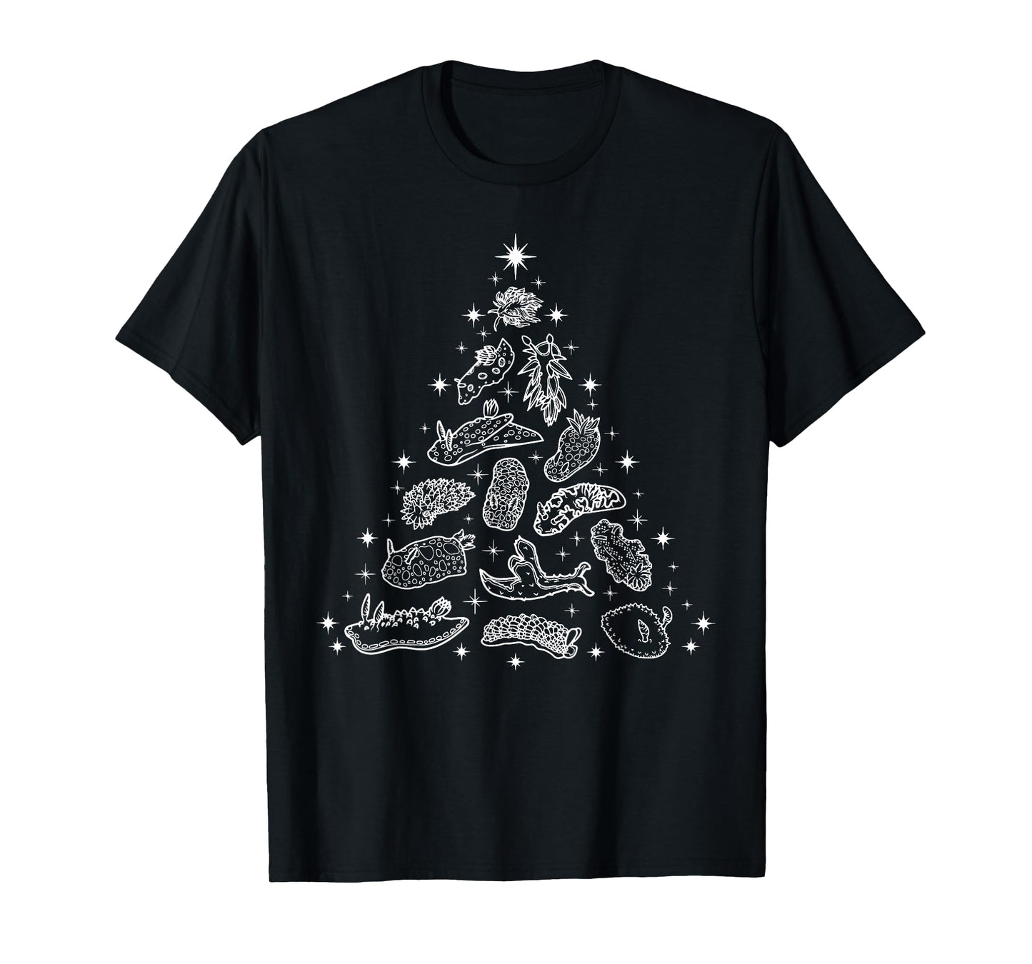 Nudibranch Christmas Tree Sea Slug Ocean Animal Ecology T-Shirt