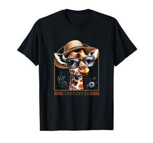 Zookeeper Design Adult Giraffe Safari Zoo keepeer Design T-Shirt