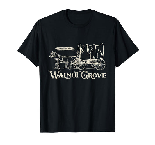 Walnut Grove Minnesota USA est. 1874, Prairie Wagon T-Shirt