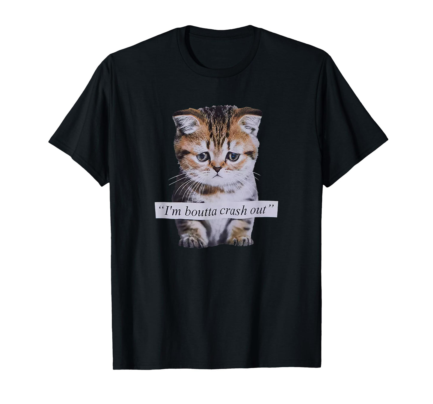 I'm Boutta Crash Out Cat Funny Meme Cat Pet Lover T-Shirt
