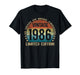 40 Year Old Gifts Vintage 1986 Limited Edition 40th Birthday T-Shirt