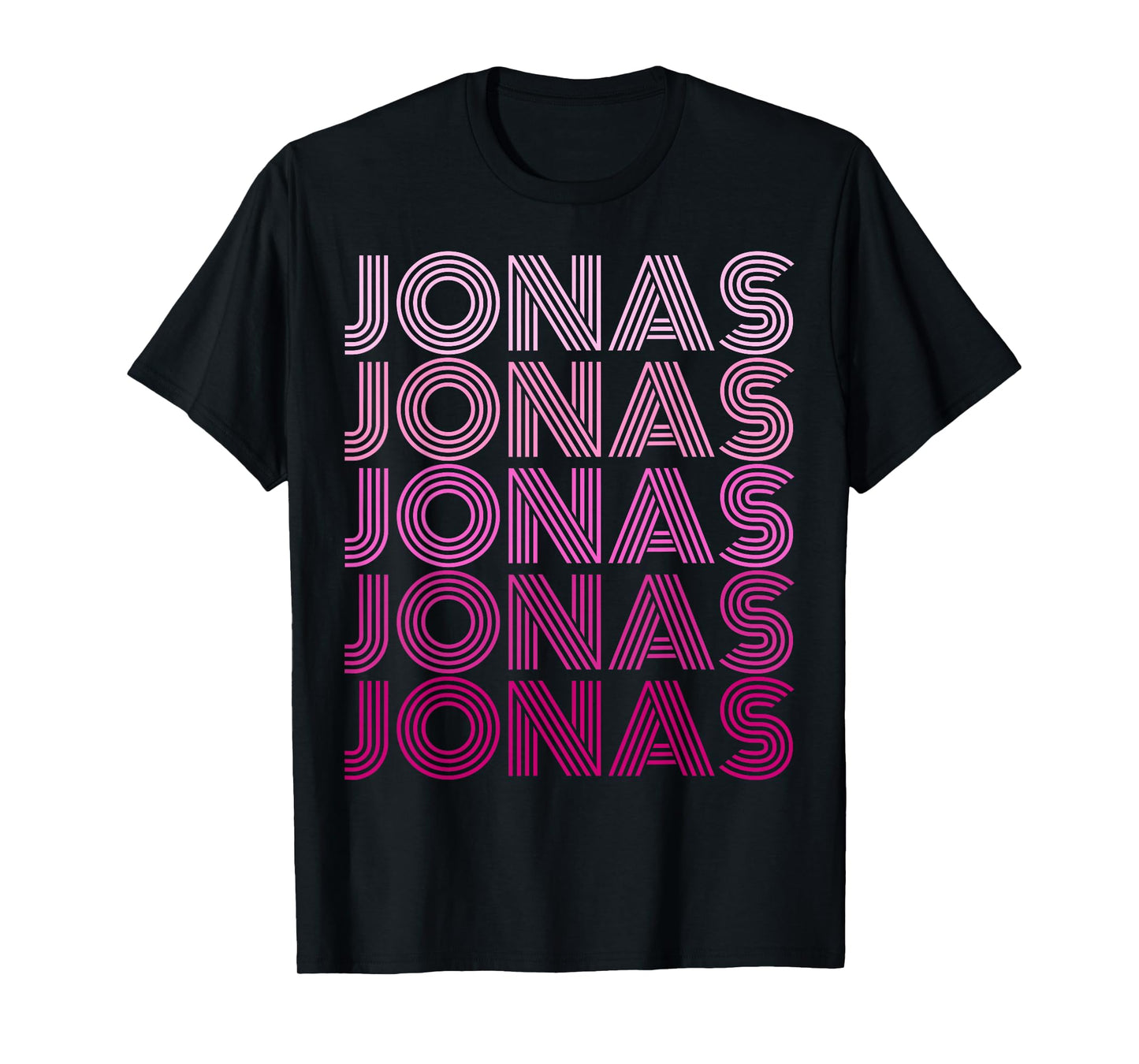 Retro Jonas First Name I Love Jonas 80's Vintage Birthday T-Shirt