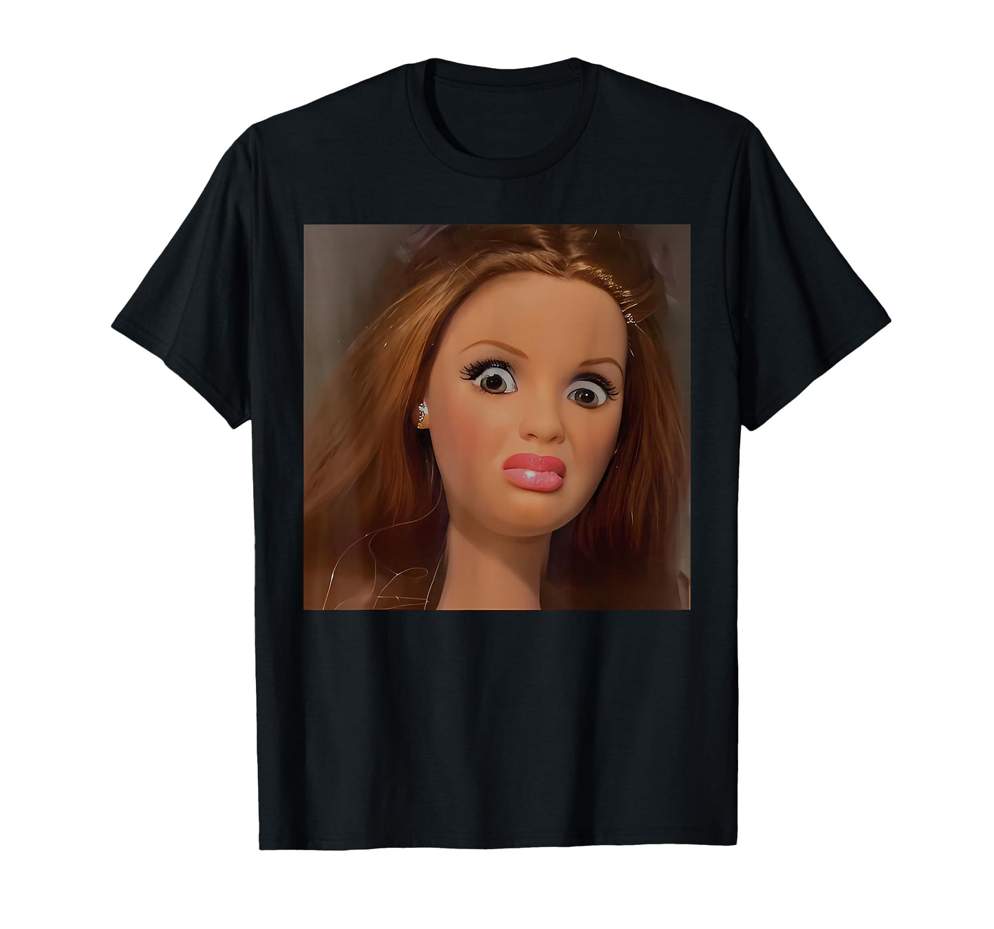 Funny Disgusting Doll Face Meme T-Shirt