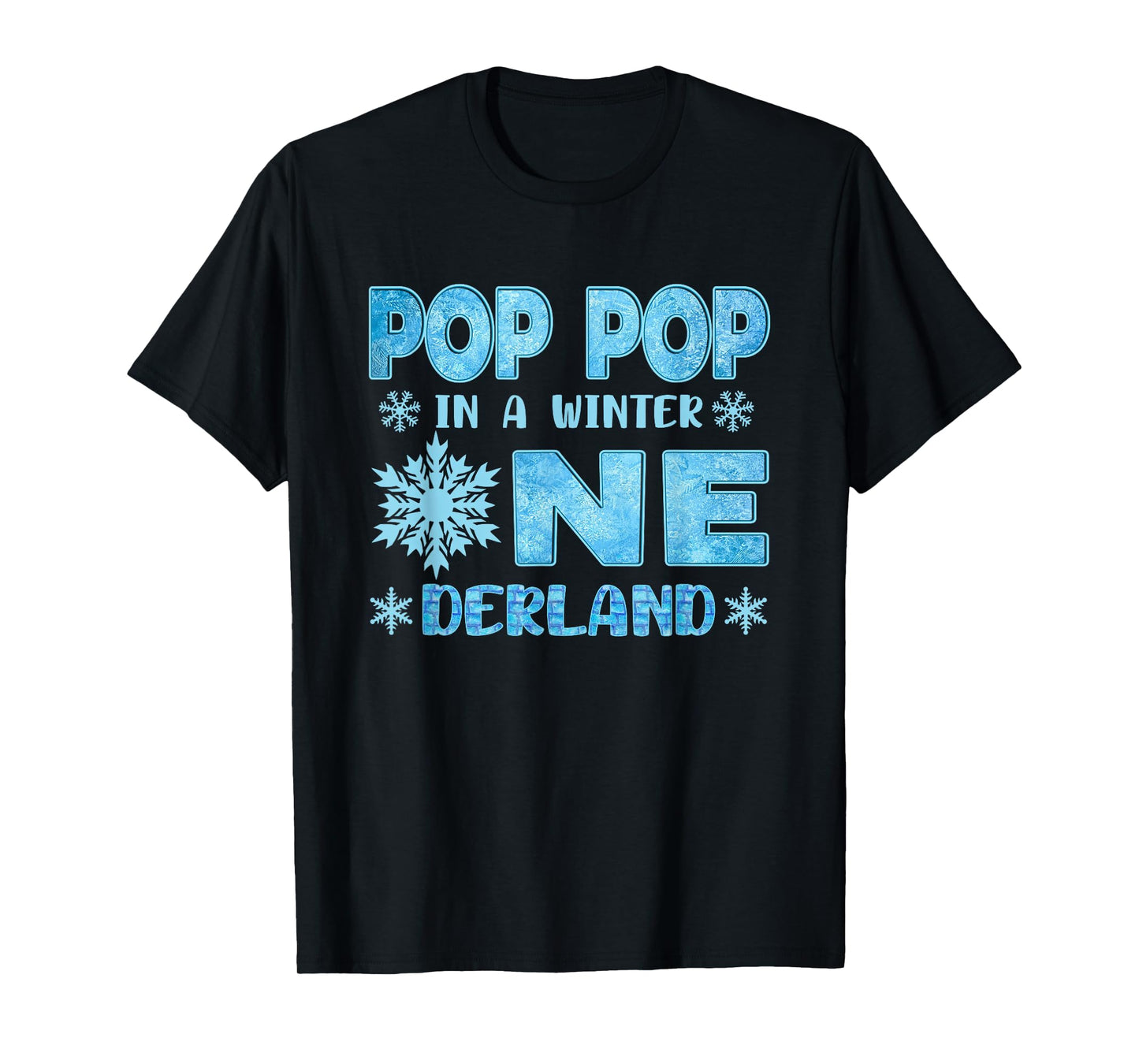 Pop Pop in A Winter Onederland Bday Girl Sweet Snowflake T-Shirt