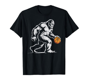 Sasquatch Bigfoot Basketball Ball Player Slam Dunk Hoops Tee T-Shirt