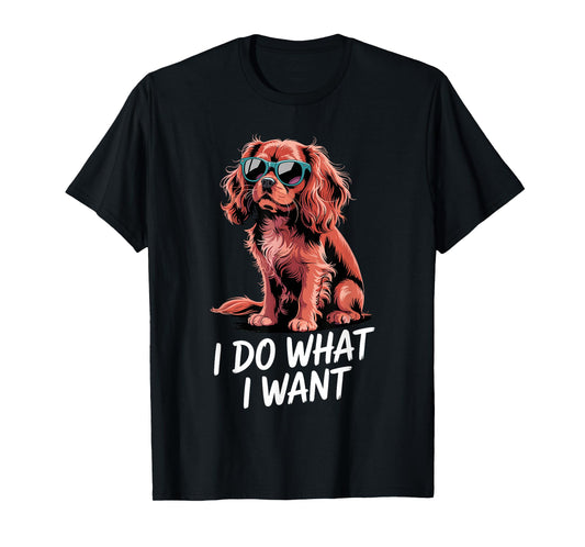 Cavalier King Charles Art for Men Women Cavalier Spaniel Dog T-Shirt