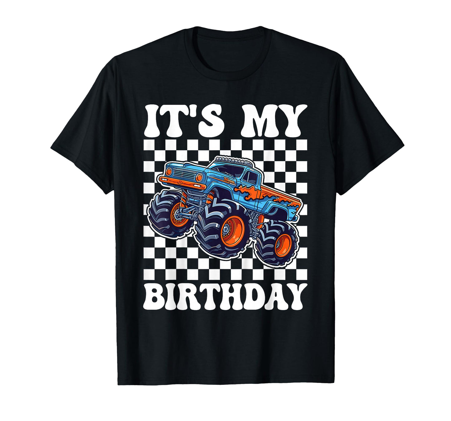It's My Birthday Boy Monster Truck Bday Party Kids Boy T-Shirt
