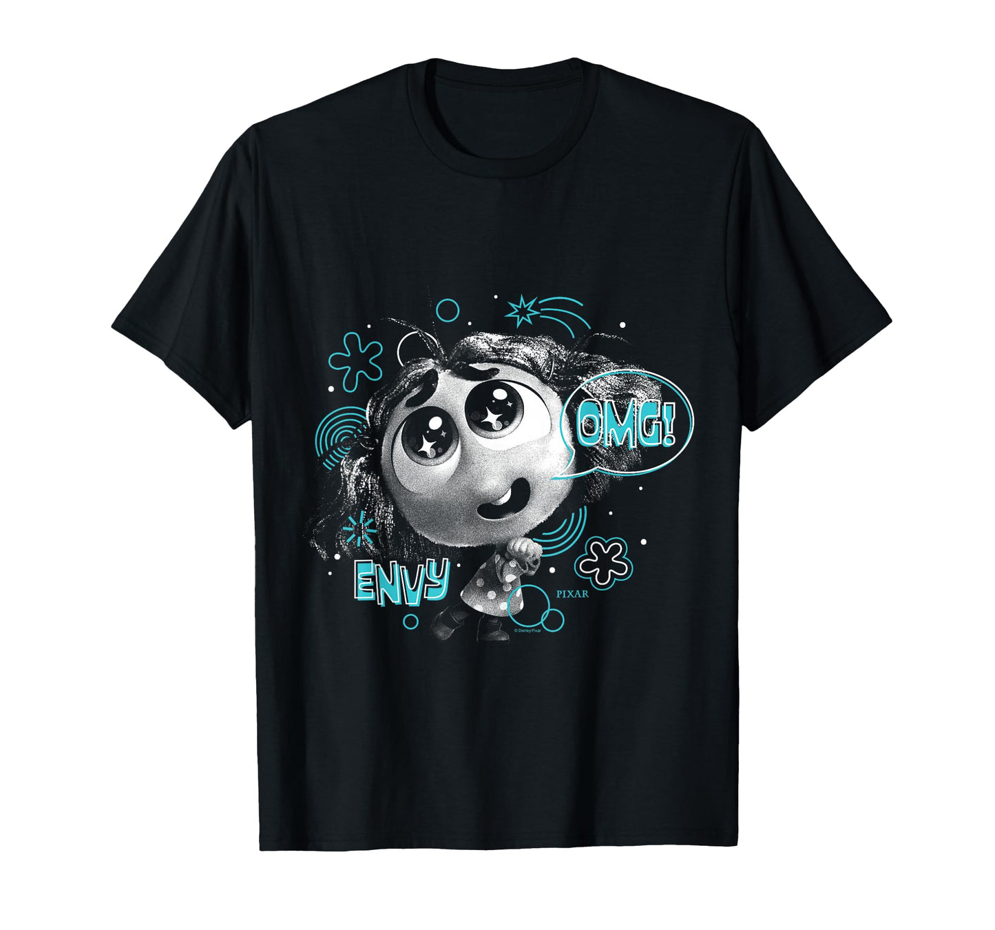 Inside Out 2 - Envy Doodle Portrait T-Shirt